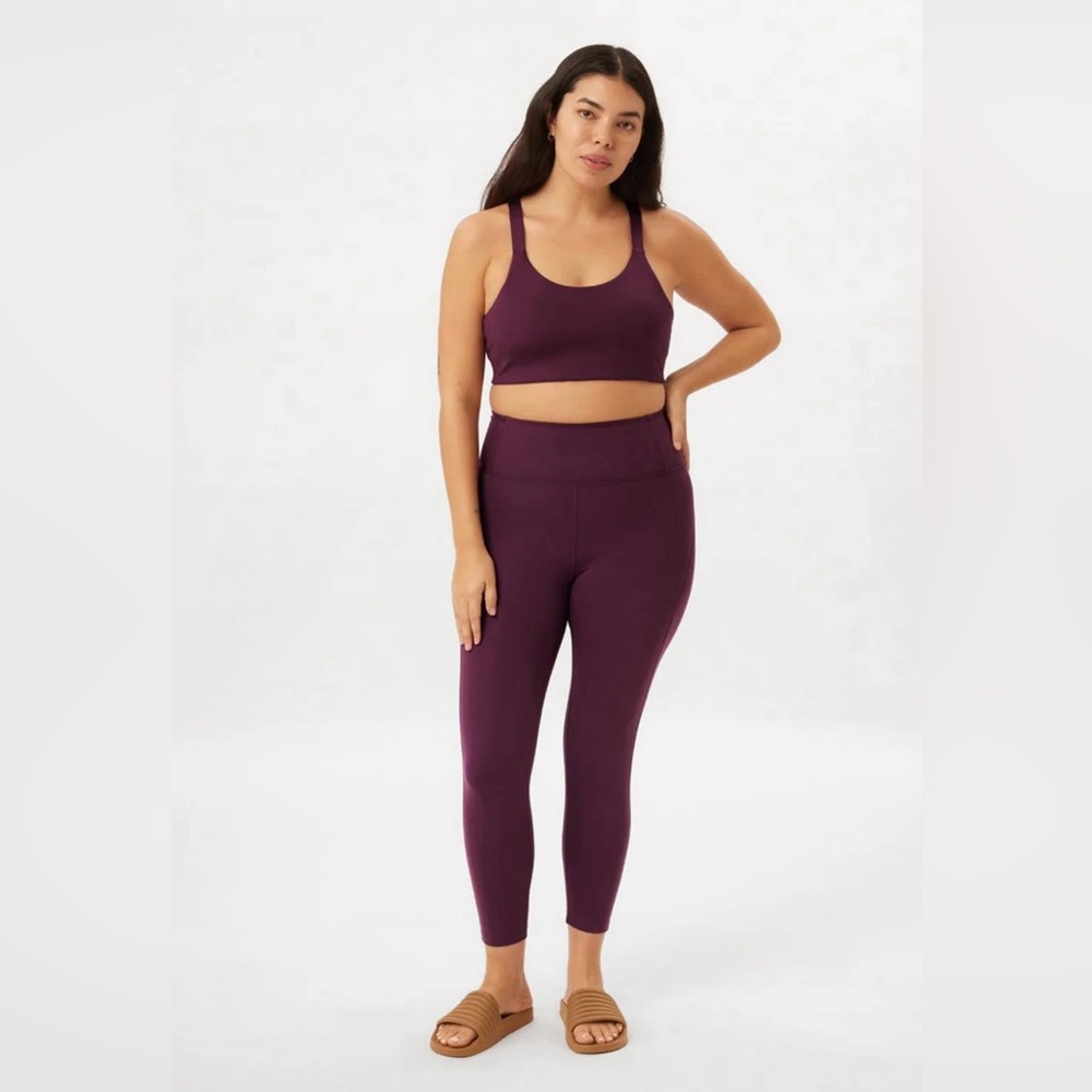 Girlfriend Collective pocket cropped legging